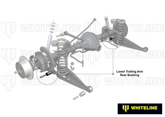 W61079 Whiteline Rear Trailing Arm Lower - Rear Bushing Kit to Suit Holden Commodore VB-VS and HSV | Genuine Whiteline Suspension Component - photo 2 of 5