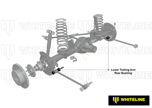W61268 Whiteline Rear Trailing Arm Lower - Rear Bushing Kit to Suit Mitsubishi Galant, Magna and Sigma | Genuine Whiteline Suspension Component - photo 2 of 5