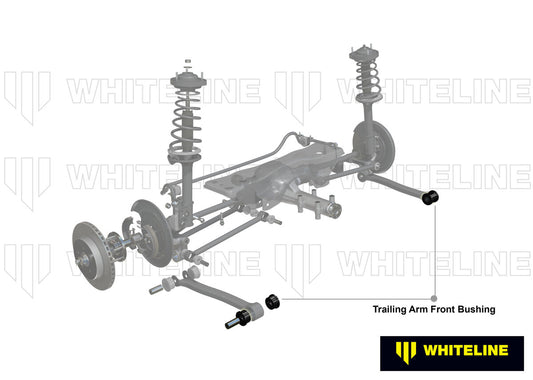 W61381A Whiteline Rear Trailing Arm Lower - Front Bushing Kit to Suit Subaru Forester, Impreza, Liberty and Outback | Genuine Whiteline Suspension Component - photo 2 of 5