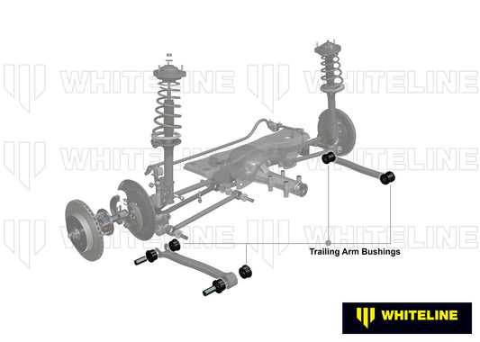 W61763 Whiteline Rear Trailing Arm Lower - Bushing Kit to Suit Ford Capri, Laser and Mazda 323 | Genuine Whiteline Suspension Component - photo 2 of 5