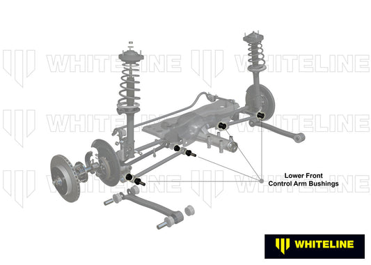 W61965 Whiteline Rear Control Arm Lower Front - Bushing Kit to Suit Mazda RX-7 FC Series 4 & 5 | Genuine Whiteline Suspension Component - photo 2 of 5