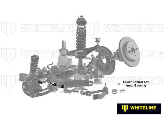 W62625 Whiteline Rear Control Arm Lower - Inner Bushing Kit to Suit BMW 3 Series, M3 E36, E46 and Z4 E85, E86 | Genuine Whiteline Suspension Component - photo 2 of 6
