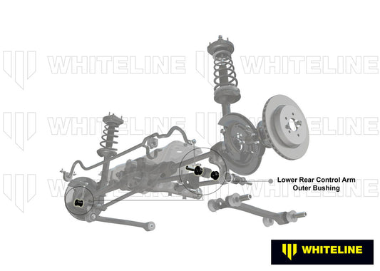 W63221 Whiteline Rear Control Arm Lower Rear - Outer Bushing Kit to Suit Toyota Camry, Aurion and Kluger | Genuine Whiteline Suspension Component - photo 2 of 5