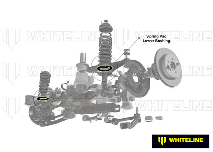 W72044 Whiteline Rear Lower Coil Spring Pad +14mm Ride Height to Suit BMW 3 Series, M3, Z4 E36, E46, Holden Commodore VN-VZ and HSV | Genuine Whiteline Suspension Component - photo 3 of 6