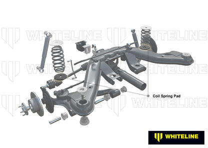 W72044 Whiteline Rear Lower Coil Spring Pad +14mm Ride Height to Suit BMW 3 Series, M3, Z4 E36, E46, Holden Commodore VN-VZ and HSV | Genuine Whiteline Suspension Component - photo 2 of 6
