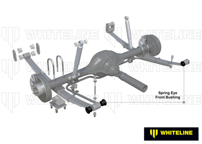 W72850A Whiteline Rear Leaf Spring - Front Eye Bushing Kit to Suit Holden Crewman and One tonner VY, VZ | Genuine Whiteline Suspension Component - photo 2 of 5