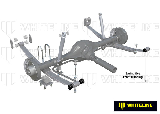W73254 Whiteline Rear Leaf Spring - Front Eye Bushing Kit to Suit Toyota Hilux 2005-on and Foton Tunland P201 | Genuine Whiteline Suspension Component - photo 2 of 5