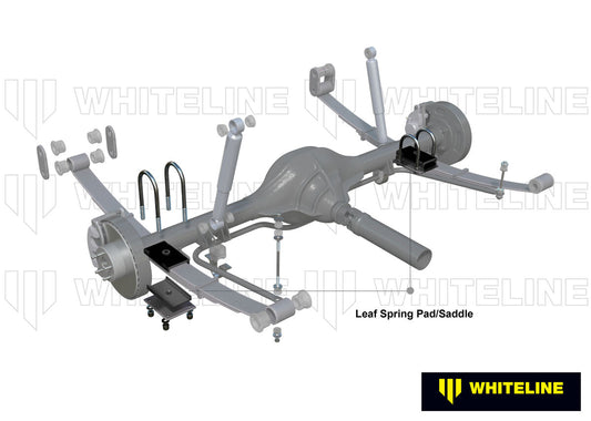 W73389 Whiteline Rear Leaf Spring - To Saddle Insulator Bushing Kit to Suit MG MGA, MGB | Genuine Whiteline Suspension Component - photo 2 of 5
