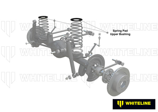 W73406 Whiteline Rear Coil Spring Pad - Upper Bushing Kit to Suit Nissan Patrol GQ, GU and Ford Maverick DA | Genuine Whiteline Suspension Component - photo 2 of 5