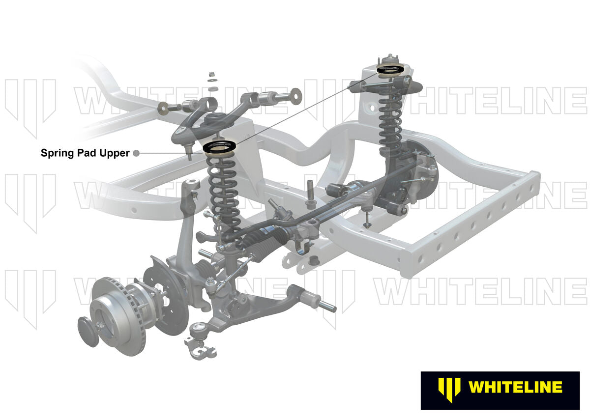 W73409 Whiteline Front Coil Spring Pad - Bushing Kit to Suit Toyota Land Cruiser 200 Series | Genuine Whiteline Suspension Component - photo 2 of 5