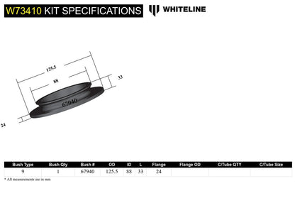 W73410 Whiteline Front Coil Spring Pad - Bushing Kit to Suit Toyota Land Cruiser 200 Series | Genuine Whiteline Suspension Component - photo 5 of 5