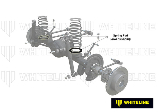 W73411 Whiteline Rear Coil Spring Pad - Bushing Kit to Suit Toyota Land Cruiser 200 Series | Genuine Whiteline Suspension Component - photo 2 of 5