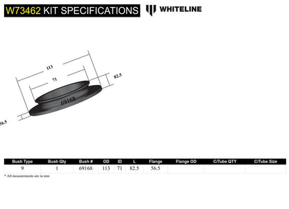 W73462 Whiteline Rear Coil Spring Pad - Lower Bushing Kit to Suit Jeep Wrangler JL | Genuine Whiteline Suspension Component - photo 5 of 5