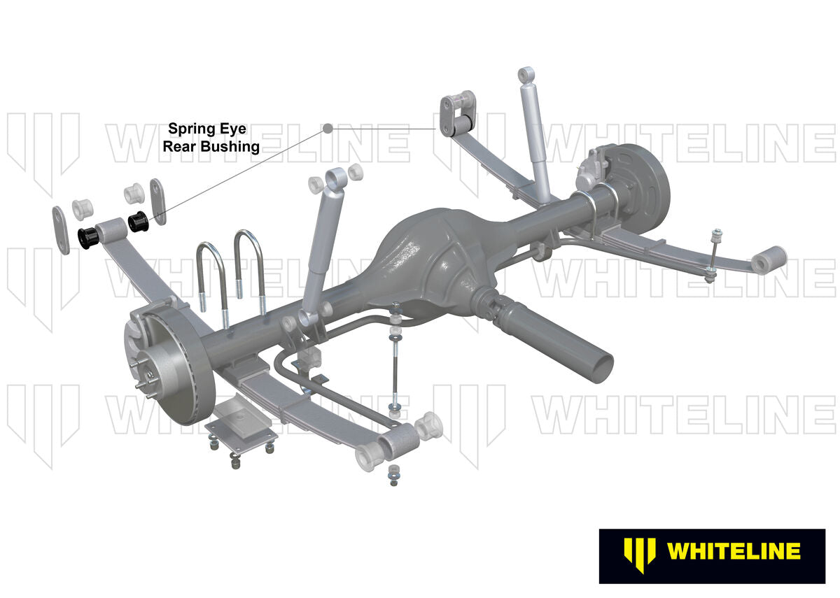 W73465 Whiteline Rear Leaf Spring - Rear Eye Bushing Kit to Suit Fiat Ducato 250 and Peugeot Boxer | Genuine Whiteline Suspension Component - photo 2 of 5