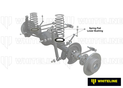 W73473 Whiteline Rear Coil Spring Pad - Bushing Kit to Suit Toyota Land Cruiser 80, 105 and 100 Series | Genuine Whiteline Suspension Component - photo 2 of 5