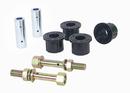 W73831 Whiteline Rear Leaf Spring - Front Eye Bushing and Greaseable Pin Kit to Suit Nissan Navara D40, D23 | Genuine Whiteline Suspension Component