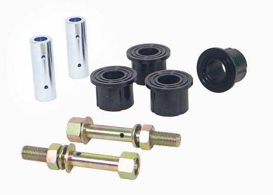 W73831 Whiteline Rear Leaf Spring - Front Eye Bushing and Greaseable Pin Kit to Suit Nissan Navara D40, D23 | Genuine Whiteline Suspension Component