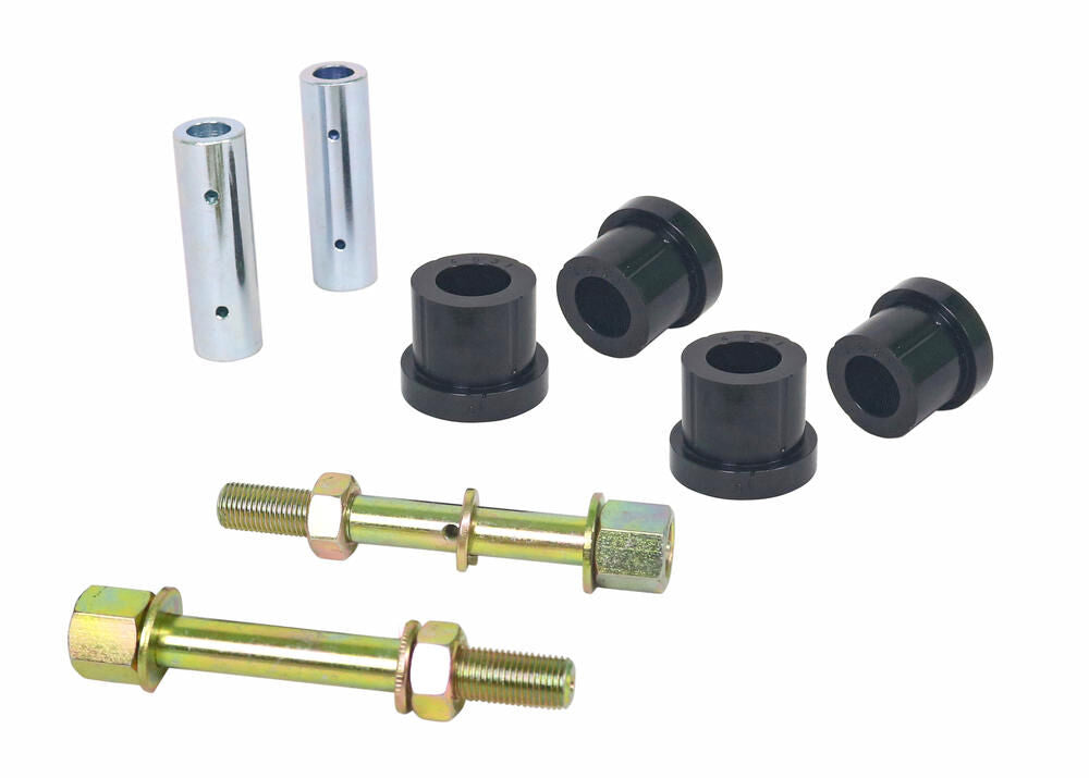 W73832 Whiteline Rear Leaf Spring - Front Eye Bushing and Greaseable Pin Kit to Suit Mitsubishi Triton MR, MQ | Genuine Whiteline Suspension Component