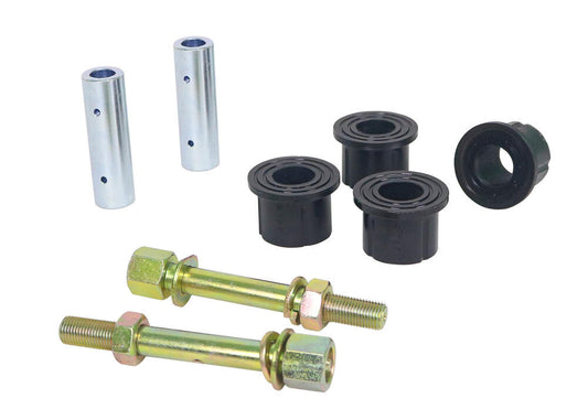 W73833 Whiteline Rear Leaf Spring - Front Eye Bushing and Greaseable Pin Kit to Suit Mitsubishi Triton ML, MN 4wd | Genuine Whiteline Suspension Component
