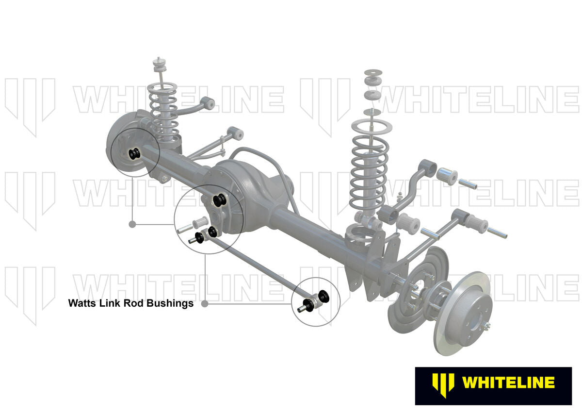W81040 Whiteline Rear Watts Link - Side Rods Bushing Kit to Suit Ford Falcon/Fairlane XE-AU | Genuine Whiteline Suspension Component - photo 2 of 5