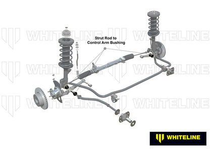 W81099 Whiteline Front Strut Rod - To Control Arm Bushing Kit to Suit Holden Commodore VB-VZ and HSV | Genuine Whiteline Suspension Component - photo 2 of 5
