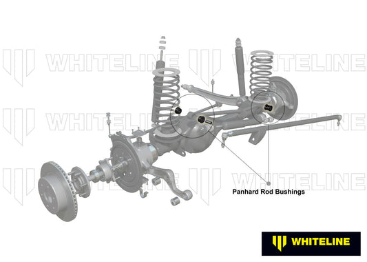 W81237 Whiteline Front Panhard Rod - Bushing Kit to Suit Land Rover 90, 110/127 Country and Range Rover Classic | Genuine Whiteline Suspension Component - photo 2 of 5