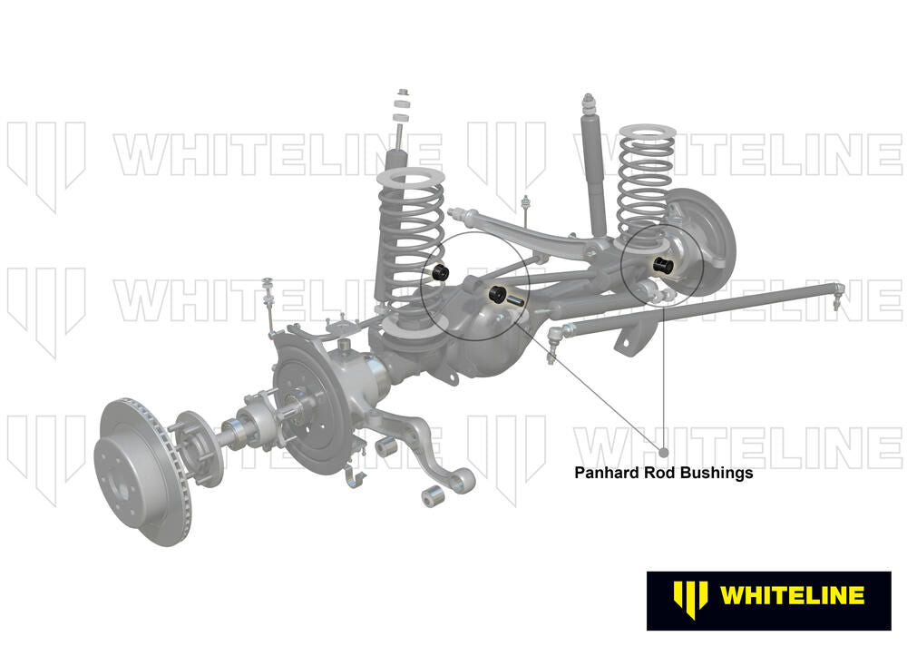 W81430 Whiteline Panhard Rod - Bushing Kit to Suit Nissan Navara D23, Patrol GQ, GU Y60, Y61 | Genuine Whiteline Suspension Component - photo 2 of 6