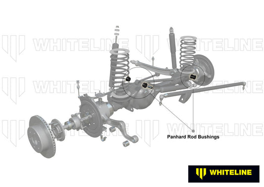 W81430 Whiteline Panhard Rod - Bushing Kit to Suit Nissan Navara D23, Patrol GQ, GU Y60, Y61 | Genuine Whiteline Suspension Component - photo 2 of 6