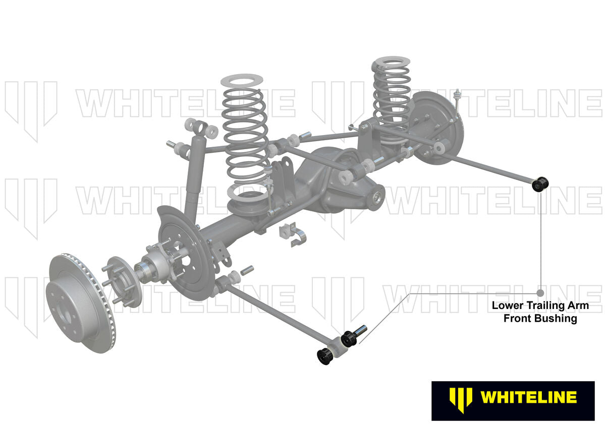 W81654 Whiteline Rear Trailing Arm Lower - Front Bushing Kit to Suit Land Rover 90, 110/127 Country and Range Rover Classic | Genuine Whiteline Suspension Component - photo 2 of 5