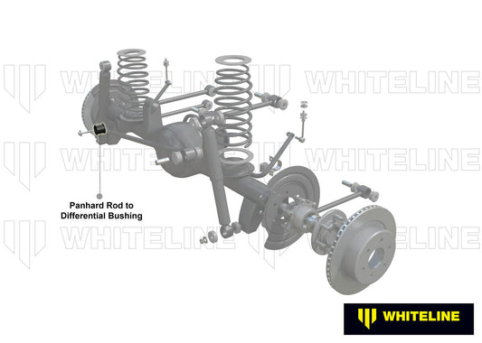 W83480 Whiteline Front Panhard Rod - To Differential Bushing Kit to Suit Jeep Gladiator JT and Wrangler JL | Genuine Whiteline Suspension Component - photo 2 of 5