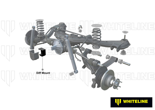 W91614 Whiteline Rear Differential Mount - Bushing Kit to Suit Nissan 1600, 180B, 240K and Bluebird | Genuine Whiteline Suspension Component - photo 2 of 5