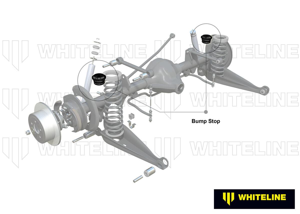 W92334 Whiteline Rear Bump Stop - Bushing Kit to Suit Holden Commodore VN-VS and HSV Ute | Genuine Whiteline Suspension Component - photo 2 of 5