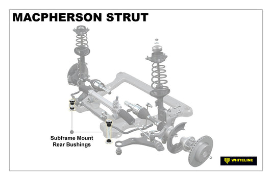 W93049 Whiteline Front Subframe - Rear Bushing Kit to Suit Nissan Dualis, X-Trail and Renault Koleos | Genuine Whiteline Suspension Component - photo 2 of 5