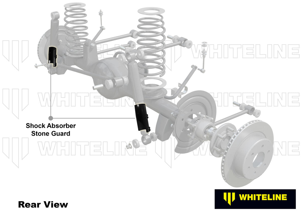 W93192 Whiteline Universal Shock Absorber - Stone Guard Kit to Suit All 4x4 Applications | Genuine Whiteline Suspension Component - photo 3 of 5
