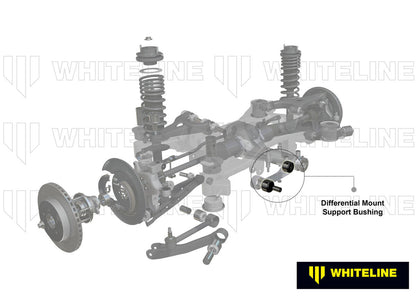 W93422 Whiteline Rear Differential Mount - Front Bushing Kit to Suit Mitsubishi Pajero NM-NX | Genuine Whiteline Suspension Component - photo 2 of 5