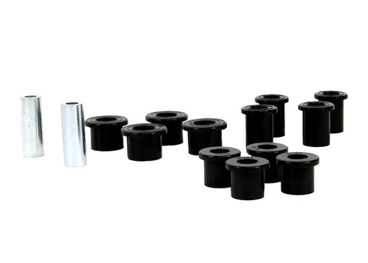 WEK023 Whiteline Rear Leaf Spring - Bushing Kit to Suit Nissan Navara D40 2wd/4wd | Genuine Whiteline Suspension Component