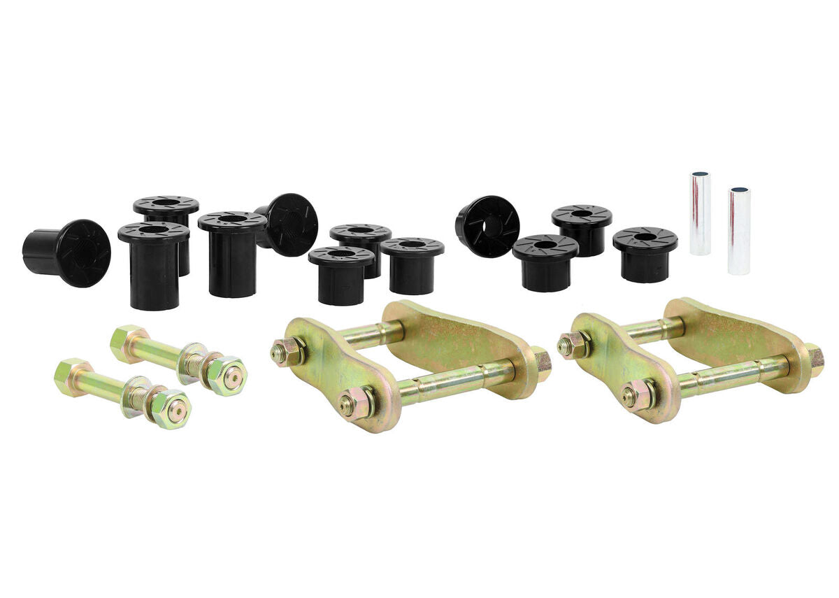 WEK110 Whiteline Rear Leaf Spring - Bushing and Greaseable Shackle/Pin Kit to Suit Nissan Navara D23 4wd Leaf Spring | Genuine Whiteline Suspension Component - photo 3 of 4