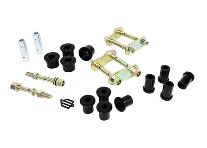 WEK113 Whiteline Rear Leaf Spring - Bushing and Greaseable Shackle/Pin Kit to Suit Mitsubishi Triton ML, MN 4wd | Genuine Whiteline Suspension Component