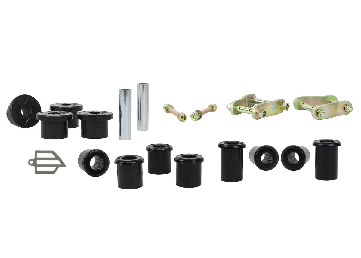 WEK116 Whiteline Rear Leaf Spring - Bushing and Greaseable Shackle/Pin Kit to Suit Holden Colorado, Isuzu D-Max and LDV T60 2wd/4wd | Genuine Whiteline Suspension Component - photo 3 of 4