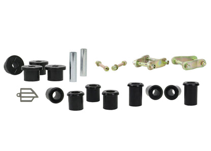 WEK116 Whiteline Rear Leaf Spring - Bushing and Greaseable Shackle/Pin Kit to Suit Holden Colorado, Isuzu D-Max and LDV T60 2wd/4wd | Genuine Whiteline Suspension Component - photo 3 of 4