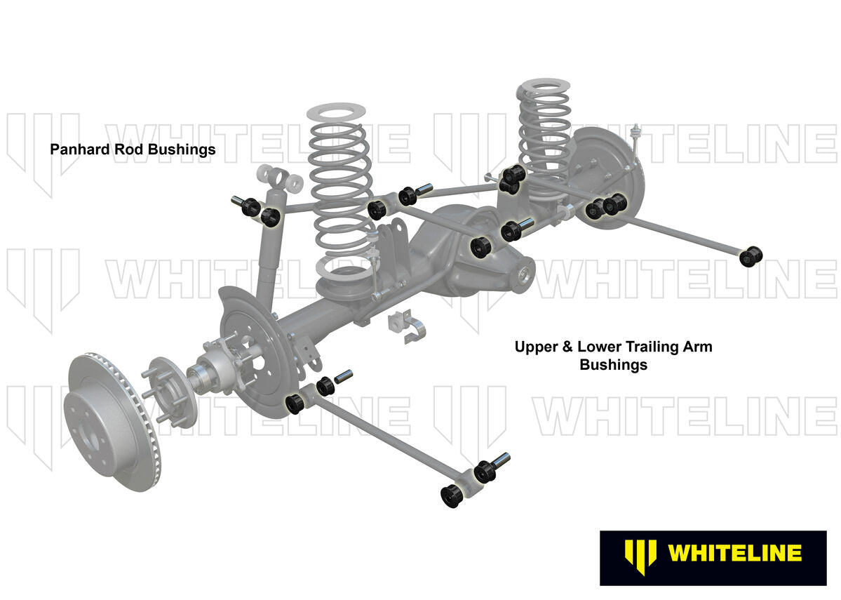 WEK128 Whiteline Rear Trailing Arm/Panhard Rod - Bushing Kit to Suit Toyota Land Cruiser 80 and 105 Series | Genuine Whiteline Suspension Component - photo 2 of 4