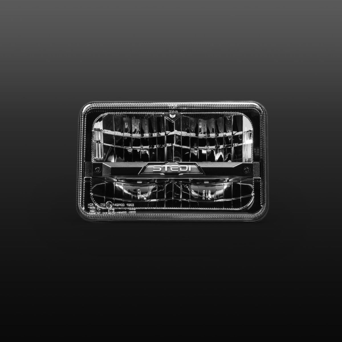 ST-45-HMB-641 Homage Rectangle 6x4 Inch Black LED Headlight 5700K | Genuine STEDI Product