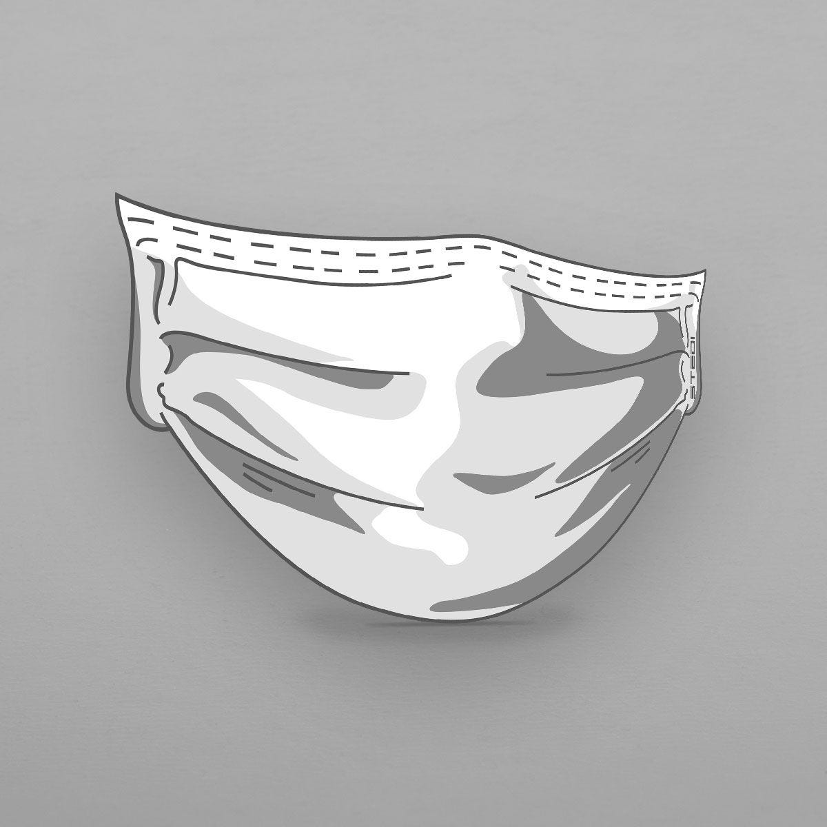 STICKER-MASK-7 Type-X 7" Smiley Cover Mask Sticker | Genuine STEDI Product