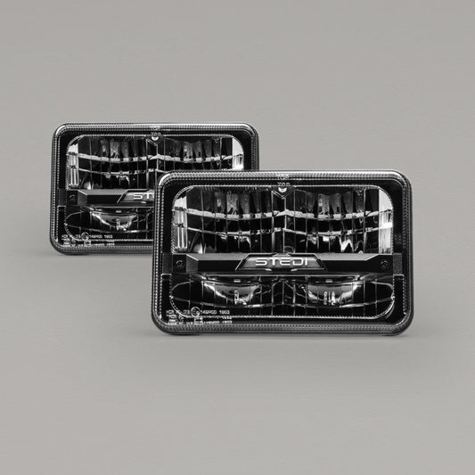 HMB-641-BND Homage Rectangle 6x4 Inch LED Headlight Bundle to suit 80 Series Landcruiser | Genuine STEDI Product