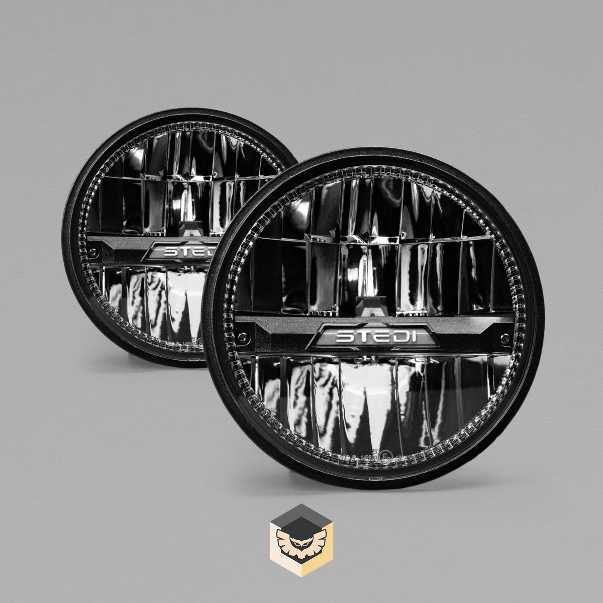 HMB-050-BND-30K Homage 5.75 Inch Black LED Headlight 3000K (Pair) | Genuine STEDI Product