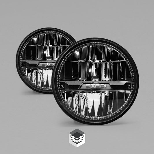 HMB-050-BND-57K Homage 5.75 Inch Black LED Headlight 5700K (Pair) | Genuine STEDI Product