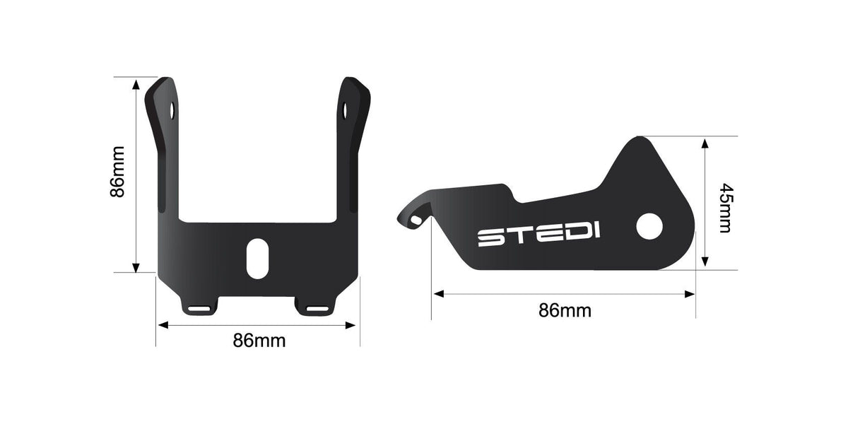 ST-11-RR-001 Type-X EVO Mini 4 Inch Under Rack Bracket | Genuine STEDI Product, image 12