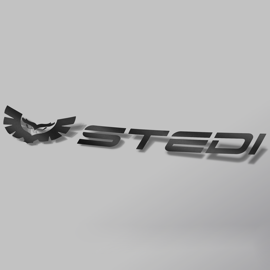 STICKER-SMALL-SATIN Banner Sticker 270mm x 40mm (Satin Black) | Genuine STEDI Product