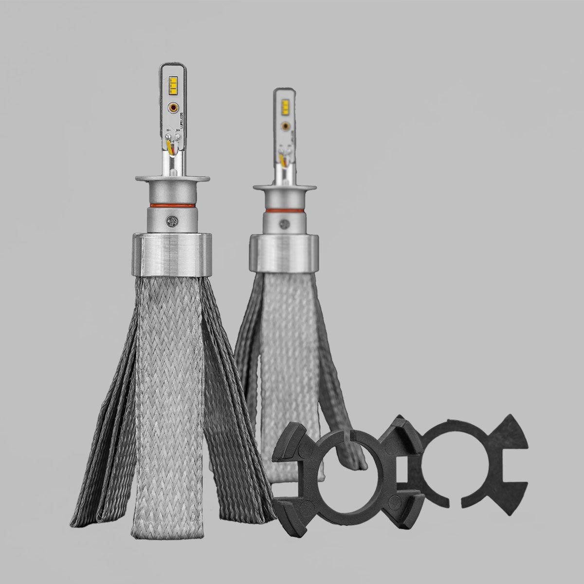 LEDCONV-H1-L01-CH H1-L01 Copper Head LED Headlight Globes (Pair) | Genuine STEDI Product