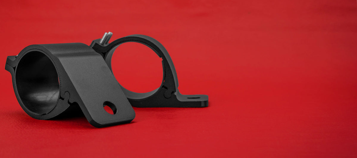 BRK6065-BLK-1 60mm - 65mm Bull Bar Tube Mounting Brackets | Black | Genuine STEDI Product, image 7